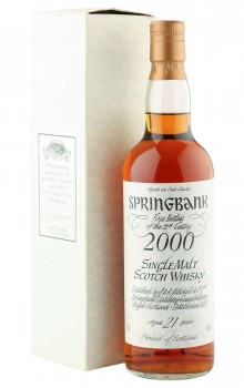 Springbank 21 Year Old, First Bottling of the 21st Century with Box