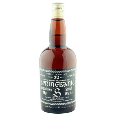 Springbank 22 Year Old, Cadenhead's Seventies Dumpy Bottling