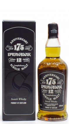 Springbank 175th Anniversary 1991 12 year old