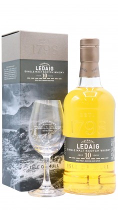 Ledaig Tasting Glass & Single Malt Scotch 10 year old