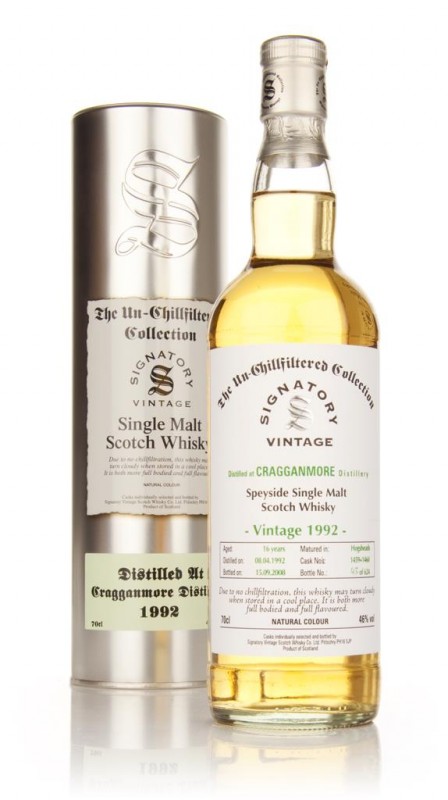Cragganmore 16 Year Old 1992 Un-Chillfiltered Signatory
