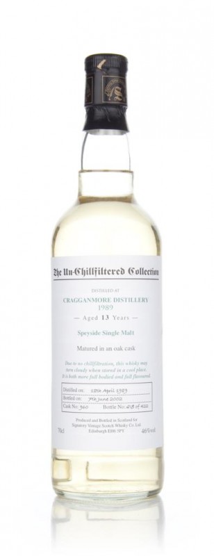 Cragganmore 13 Year Old 1989 Un-Chillfiltered Signatory