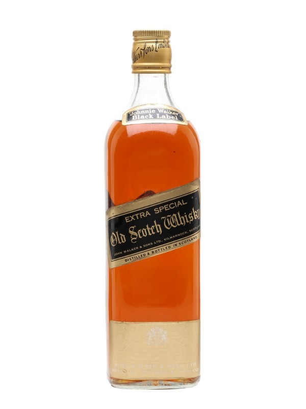 Johnnie Walker Black Label 12 Year Old Bottled 1970s