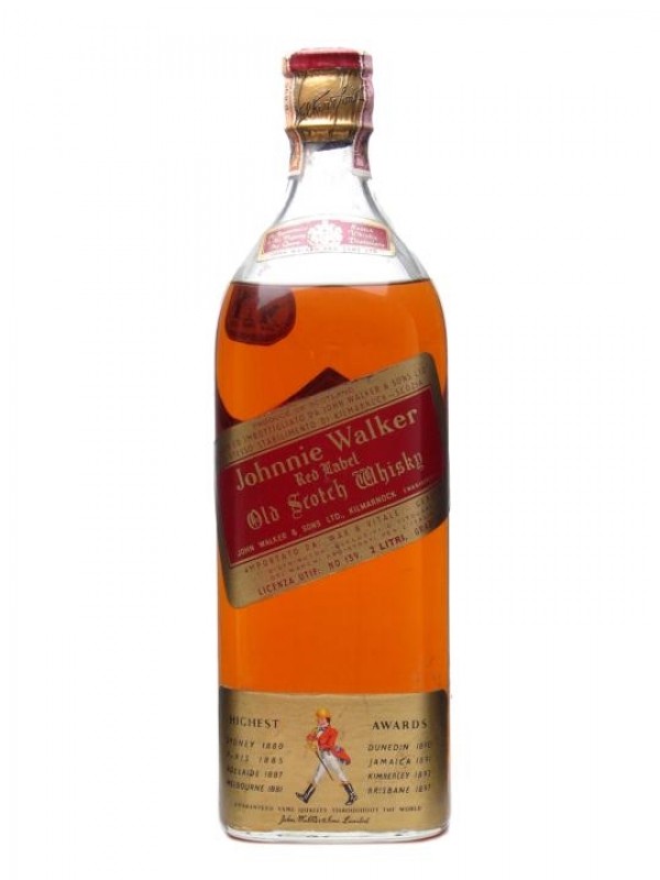 Johnnie Walker Red Label Bottled 1970s Large Bottle