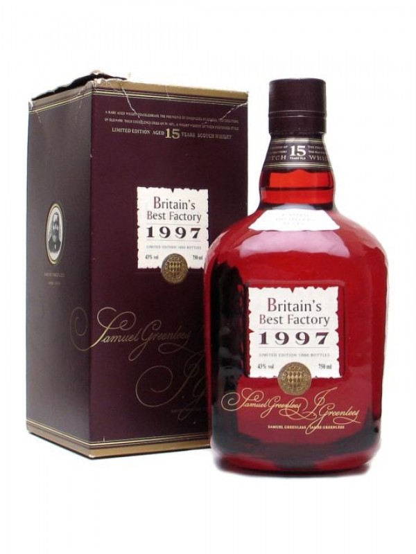 Old Parr 15 Year Old Britain's Best Factory 1997