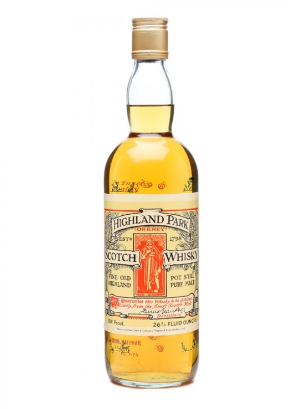 Highland Park 100 Proof Bottled 1970s Stencilled Gordon & Macphail