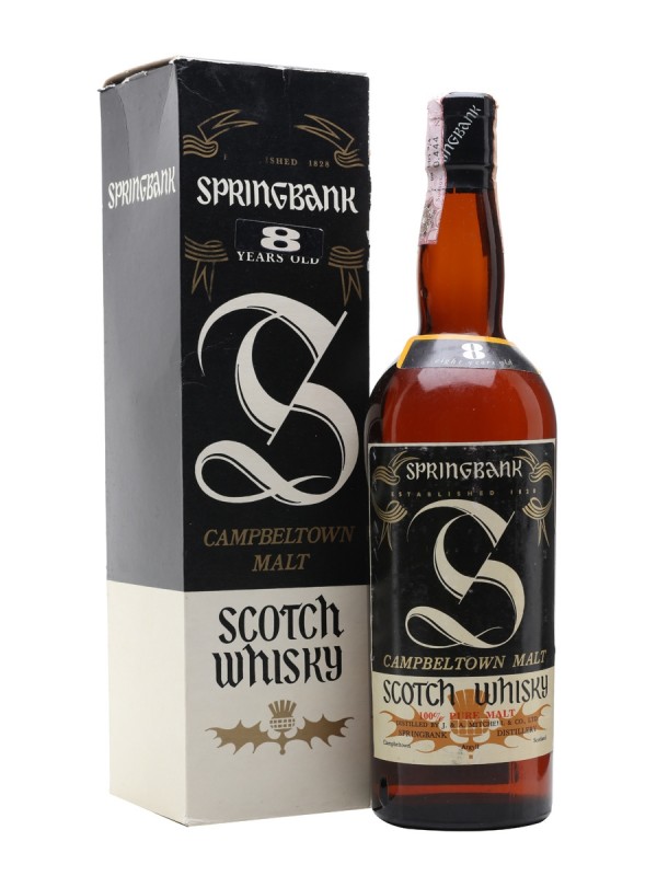 Springbank 8 Year Old Bottled 1970s