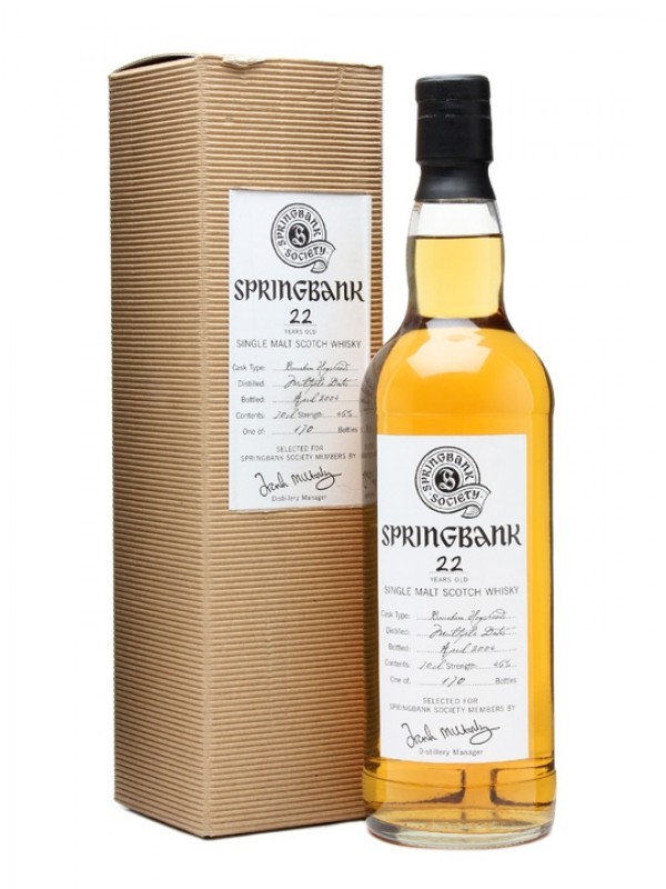Springbank 22 Year Old Committee Bottling