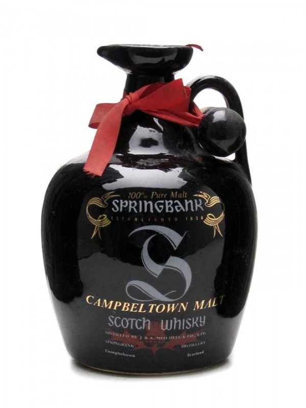 Springbank Black Ceramic Jug No Details