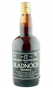 Bladnoch 1964 13 Year Old, Cadenhead's 1977 Dumpy Bottling