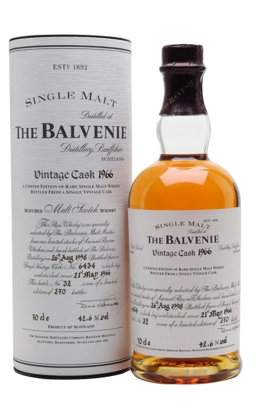 Balvenie 1966 Bottled 1998 Vintage Cask #6434
