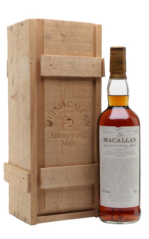 Macallan 25 Year Old Anniversary Malt Sherry Oak