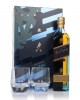 Johnnie Walker Blue Label Gift Set with 2x Crystal Glasses Blended Whisky